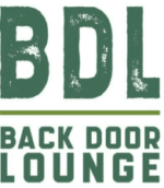 Back Door Lounge Logo On A White Background